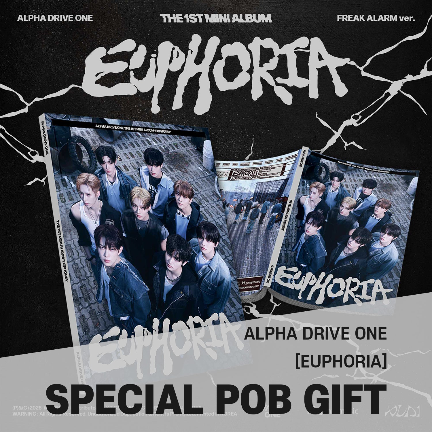 ALPHA DRIVE ONE - 1st Mini Album [EUPHORIA] FREAK ALARM Ver