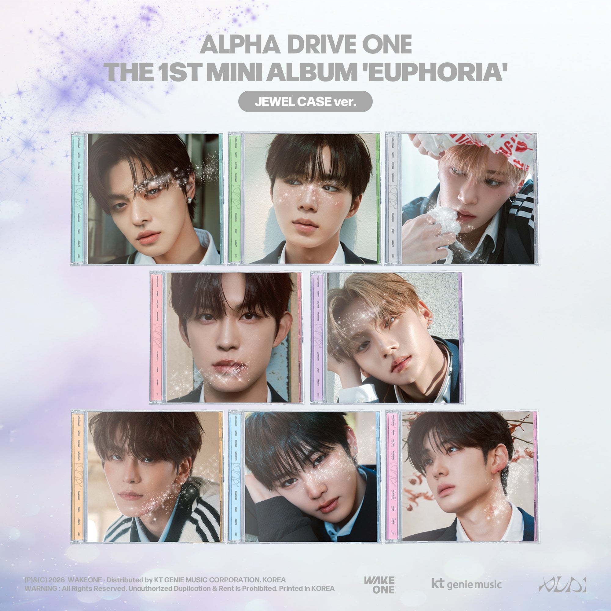 ALD1 EUPHORIA jewel case ver 新品未開封 150枚 ALPHA DRIVE ONE - 1st Mini Album [EUPHORIA] JEWEL CASE Ver