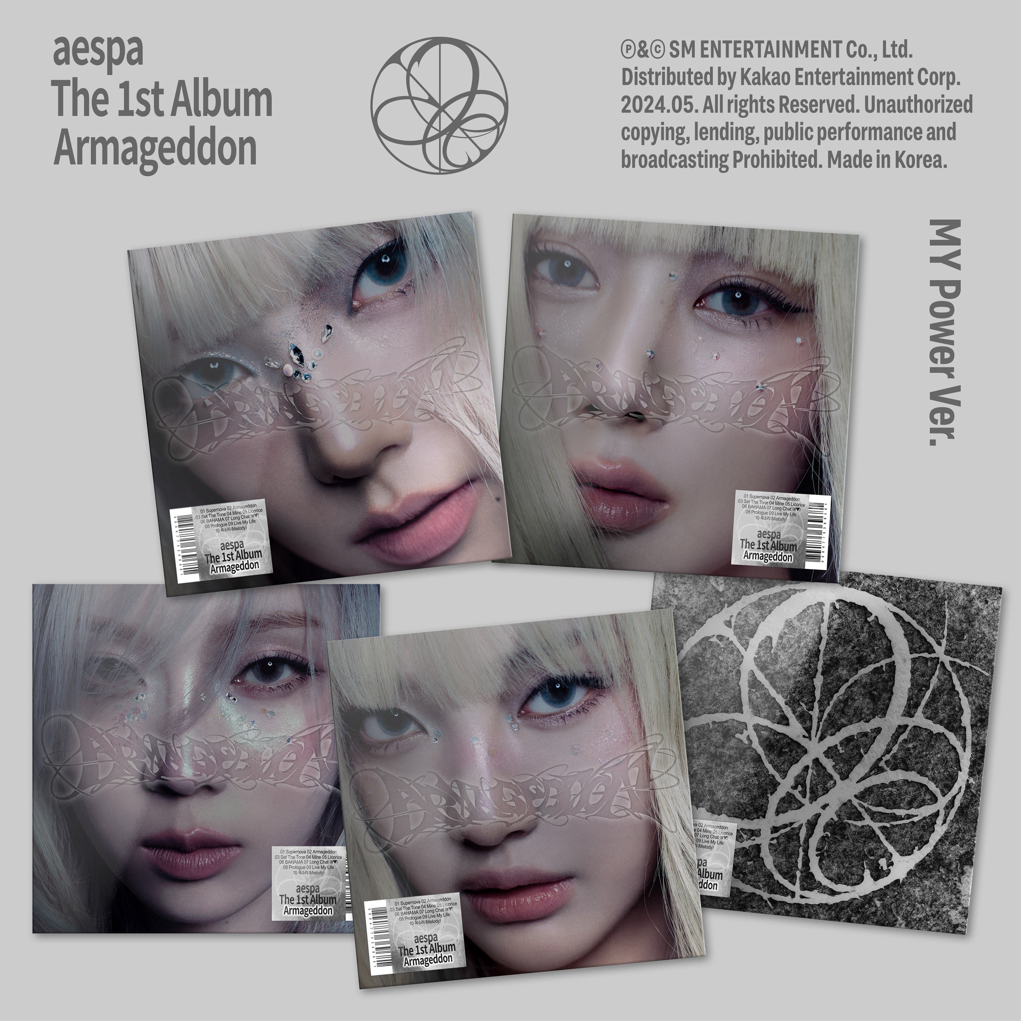 aespa - 1º ÁLBUM [Armageddon] MY Power Ver. - Baro7 Best Kpop Store