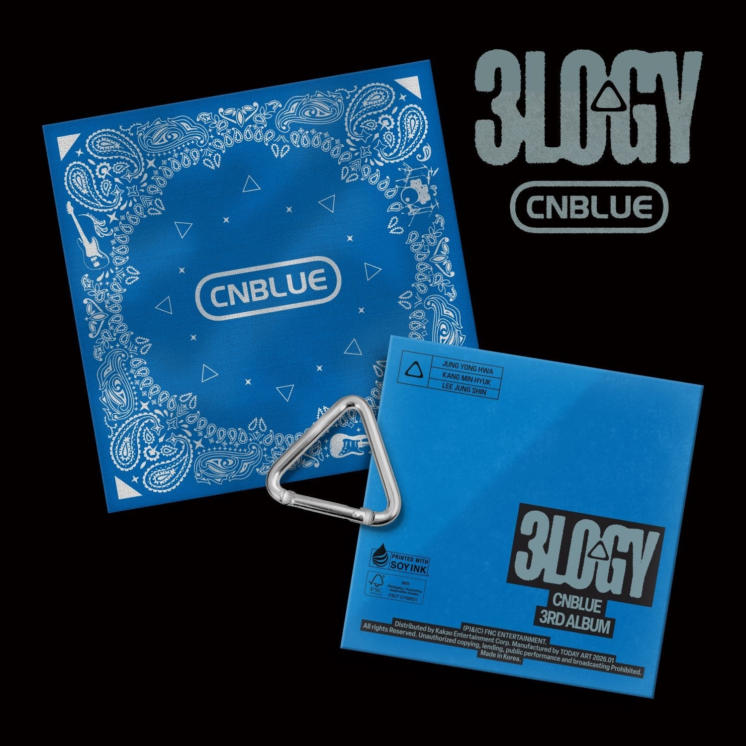 CNBLUE - 3rd Album [3LOGY] BANDANA Ver. (LIMITED EDITION) - Baro7