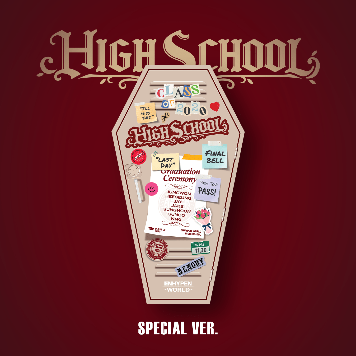 ENHYPEN - [ENHYPEN WORLD COUPON CARD COLLECTION] HIGH SCHOOL