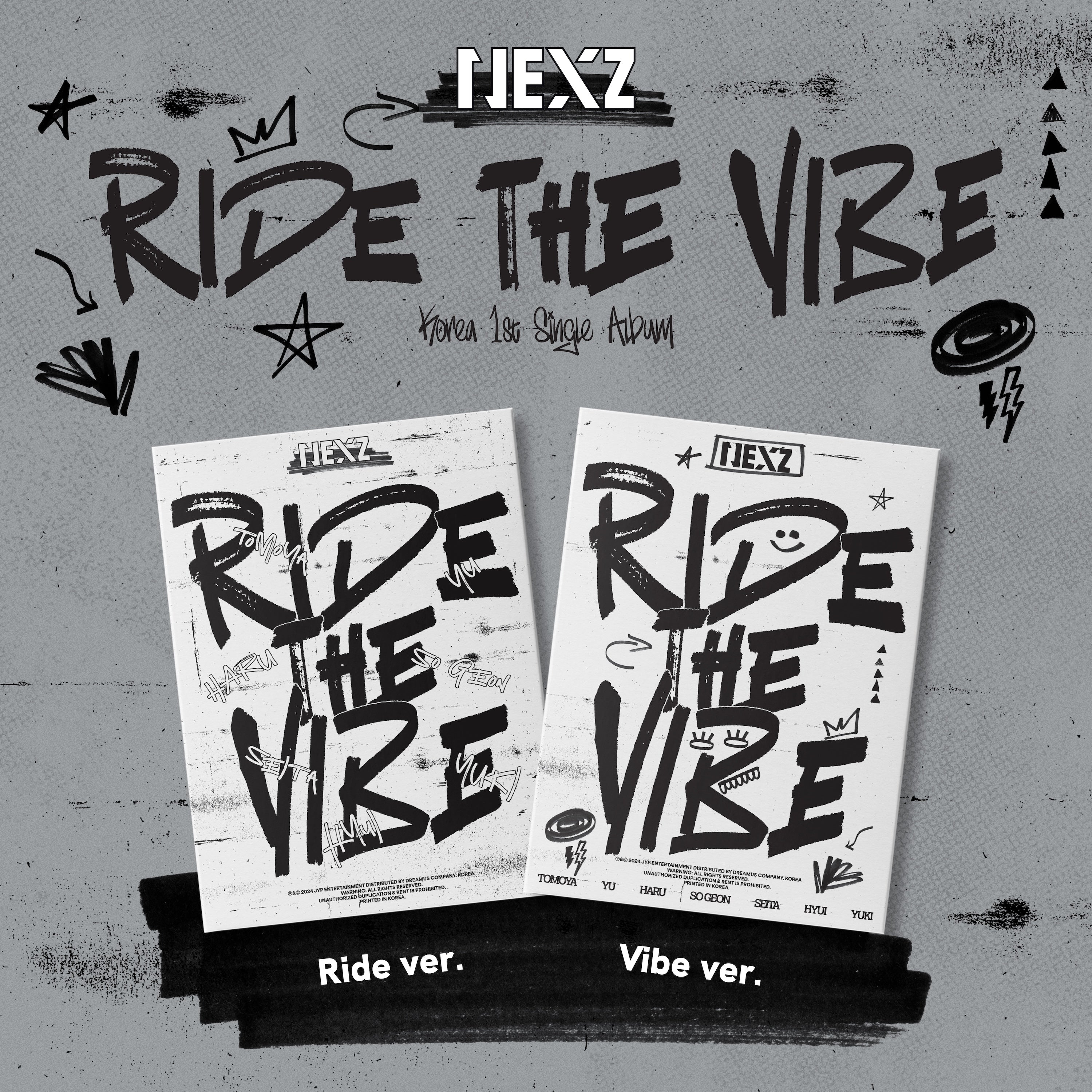 NEXZ - KOREA 1ST SINGLE ALBUM [RIDE THE VIBE] STANDARD Ver