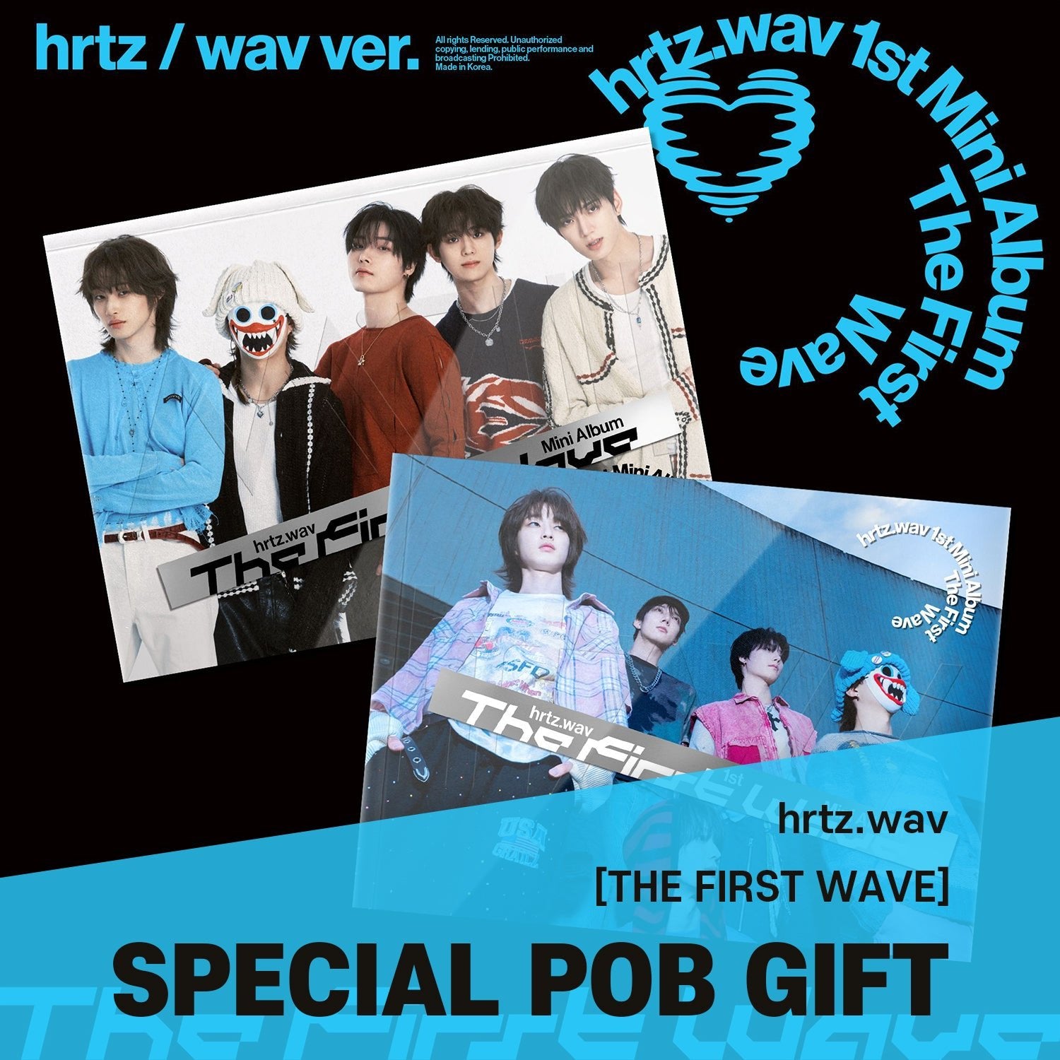 SET] hrtz.wav - 1st Mini Album [The First Wave] / GIFT - Baro7
