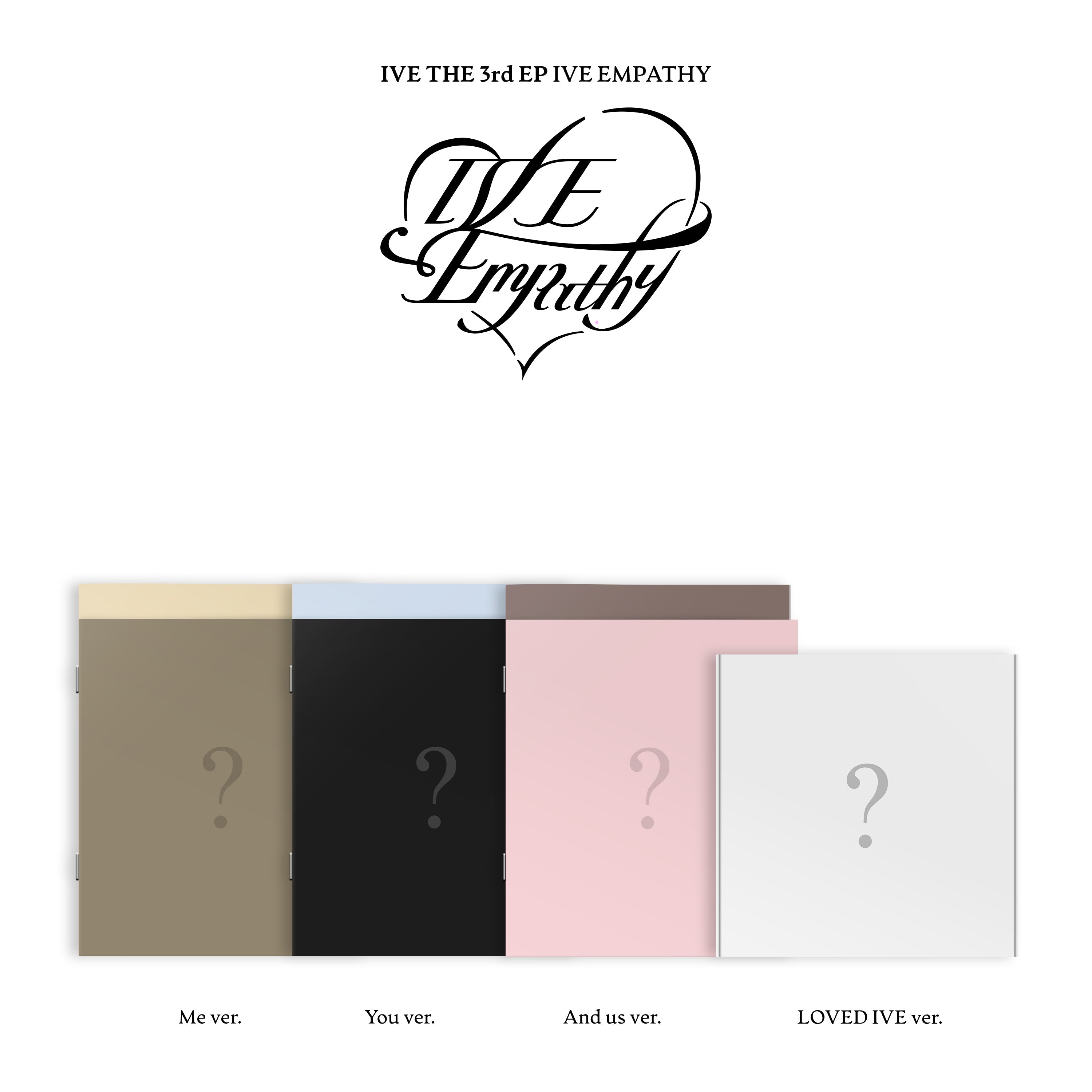 SET] IVE - 3rd EP [IVE EMPATHY] Standard Ver.+LOVED IVE Ver