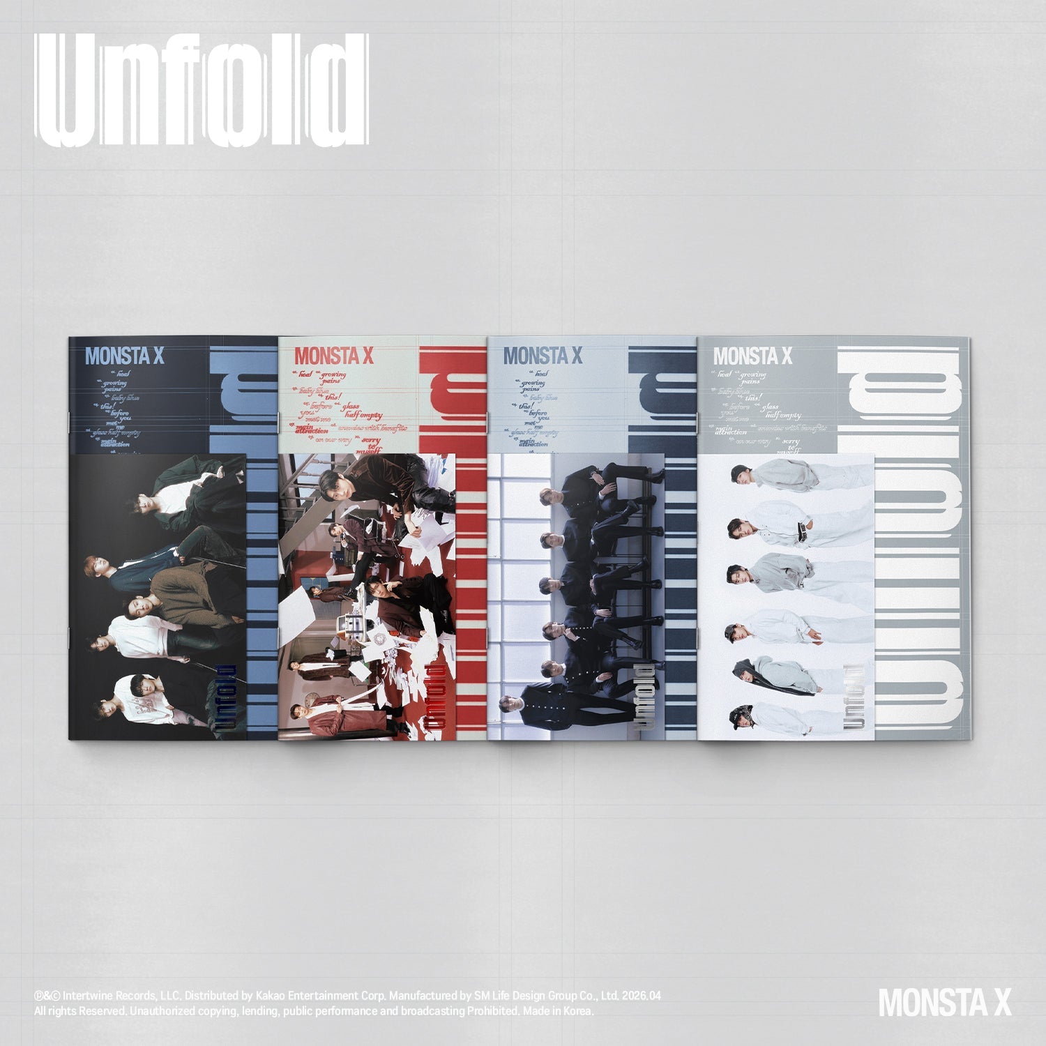 SET] MONSTA X - [Unfold] - Baro7 Best Kpop Store