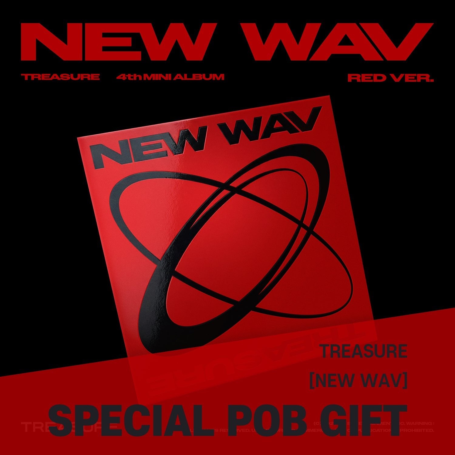 TREASURE - 4th Mini Album [NEW WAV] RED Ver. / GIFT - Baro7 Best