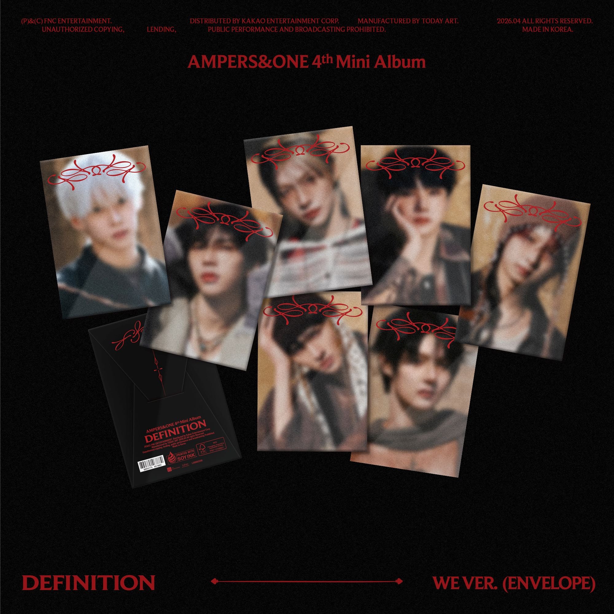 SET] AMPERS&ONE - 4th Mini Album [DEFINITION] WE Ver. - Baro7 Best