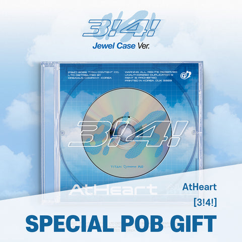 AtHeart - Single Album [3!4!] Jewel Case Ver. / GIFT