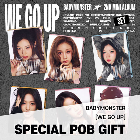 [SET] BABYMONSTER - 2nd Mini Album [WE GO UP] PATTERN Ver. / GIFT