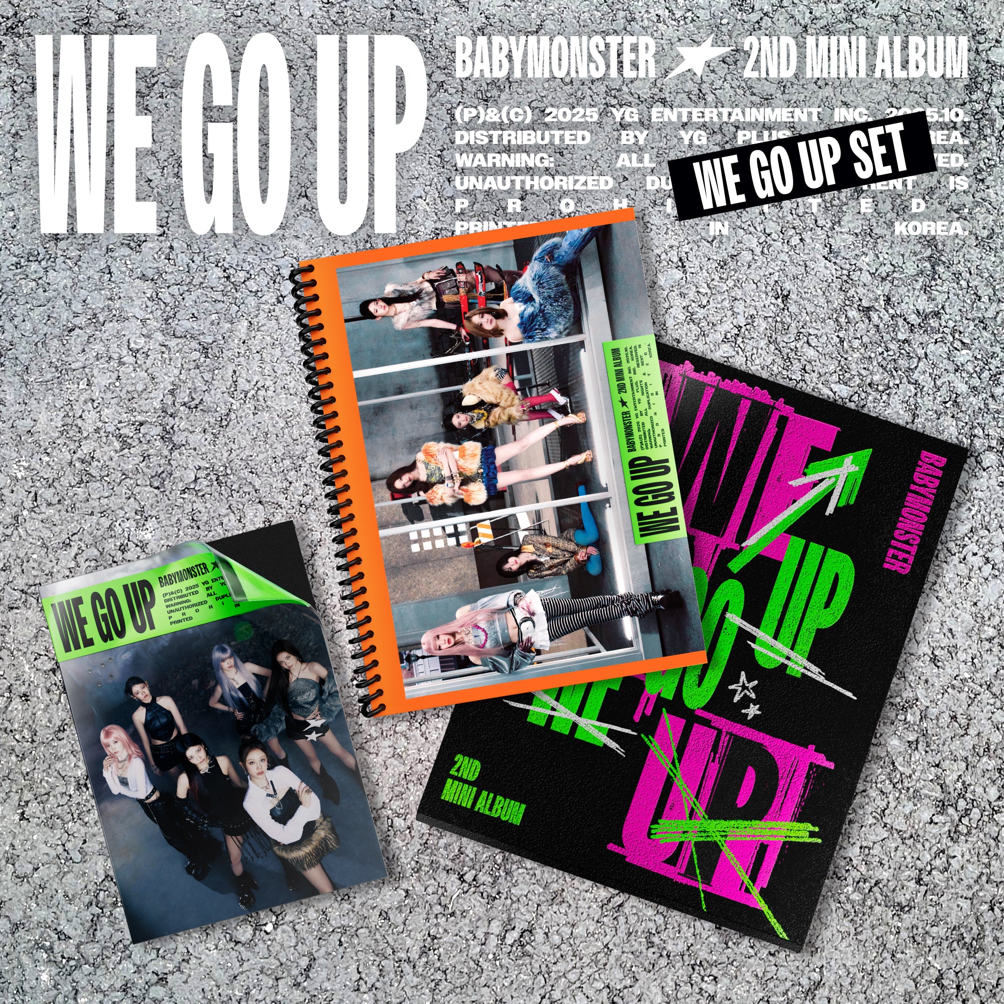 BABYMONSTER WE GO UP 韓国POPUP SET SET] BABYMONSTER - 2nd Mini Album [WE GO UP] WE GO UP SET / GIFT