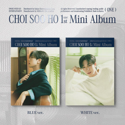 CHOI SOO HO - 1st Mini Album [ONE] Photobook Ver.