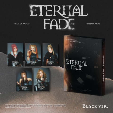 HEART OF WOMAN - 1st Mini Album [ETERNAL FADE] Black Ver.