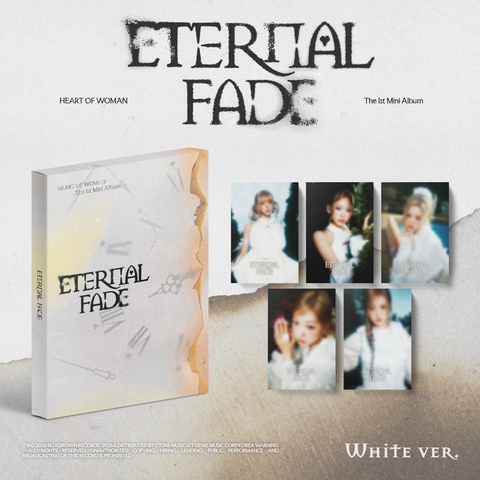 HEART OF WOMAN - 1st Mini Album [ETERNAL FADE] White Ver.