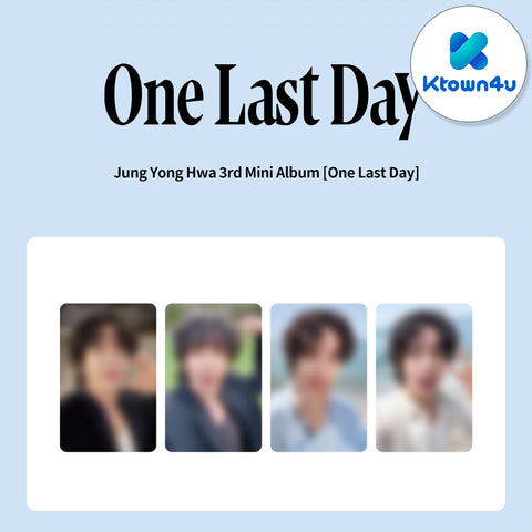 JUNG YONGHWA - 3rd Mini Album [One Last Day] PHOTO BOOK / GIFT