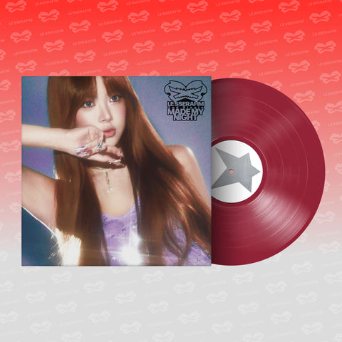 LE SSERAFIM - 2nd Single Album [Made My Night] Vinyl (WARM RED Ver.)