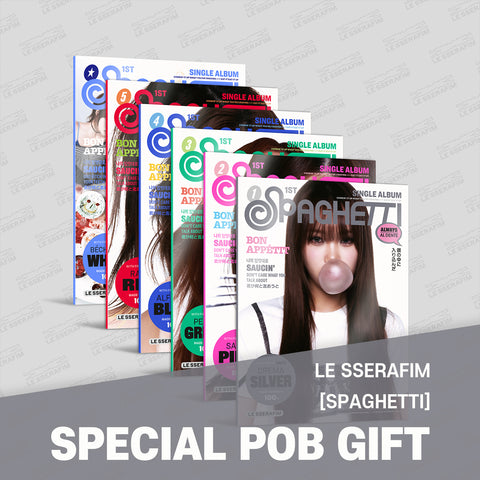 [SET] LE SSERAFIM - 1st Single Album [SPAGHETTI] COMPACT Ver. / GIFT