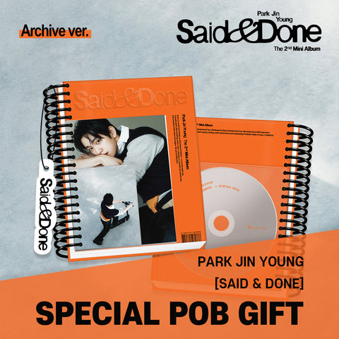 PARK JIN YOUNG - 2nd Mini Album [Said & Done] Archive Ver. / GIFT