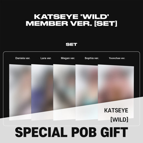 [SET] KATSEYE - [WILD] Member Ver. / GIFT