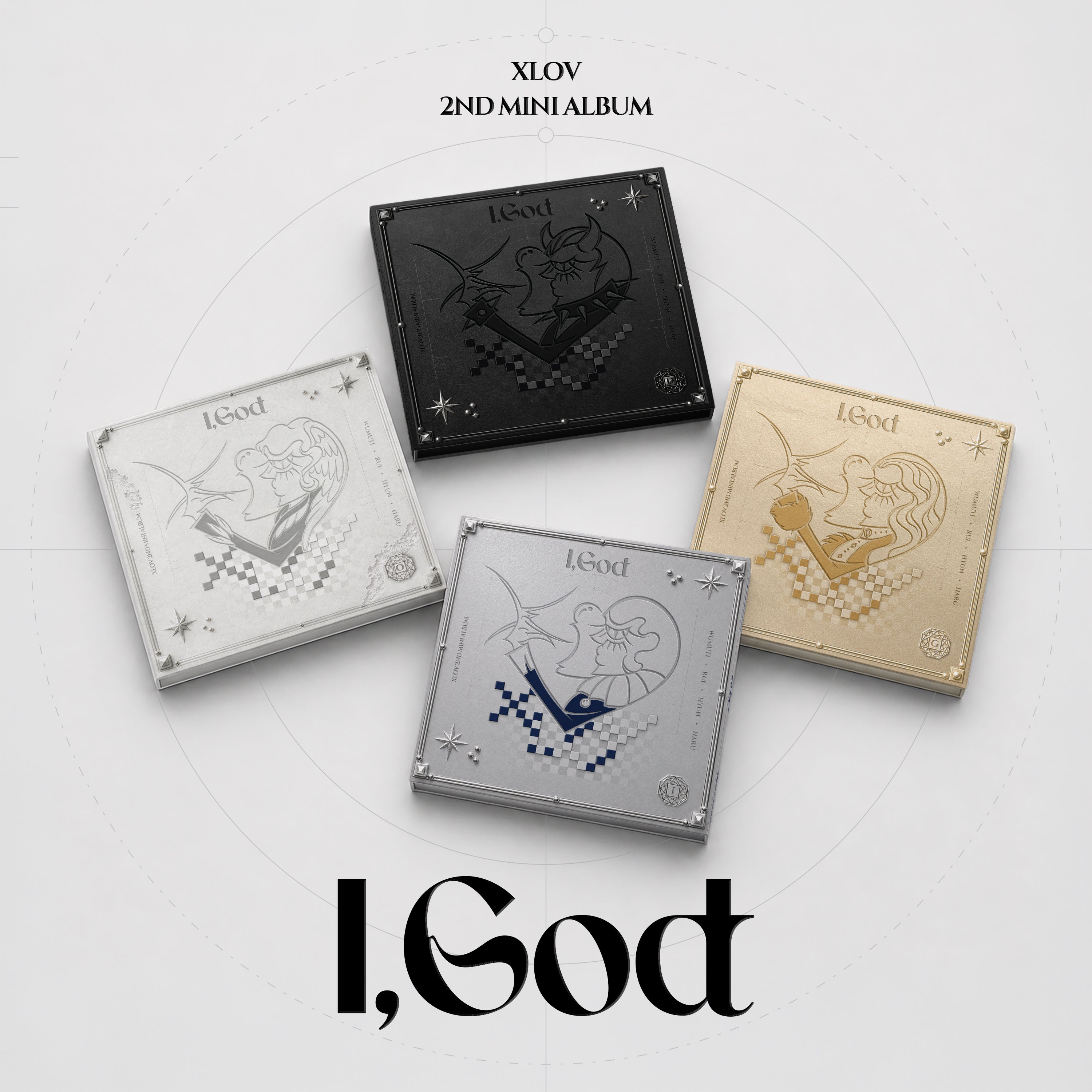 SET] XLOV - 2nd Mini Album [I,God] - Baro7 Best Kpop Store