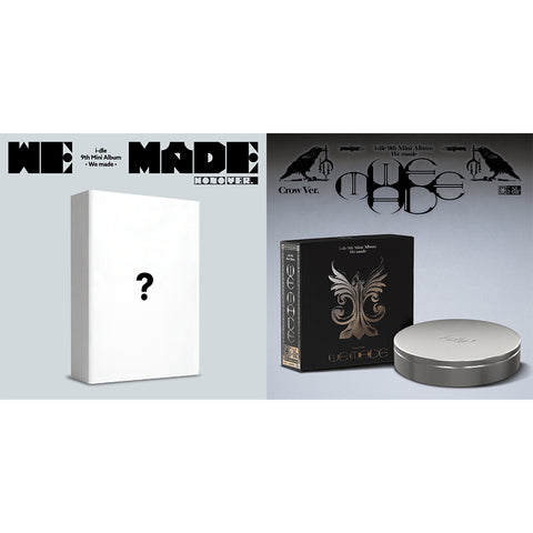 [SET] i-dle - 9th Mini Album [We made] Mono Ver. + Crow Ver. / GIFT