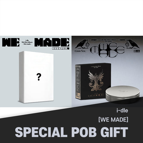 [SET] i-dle - 9th Mini Album [We made] Mono Ver. + Crow Ver. / GIFT