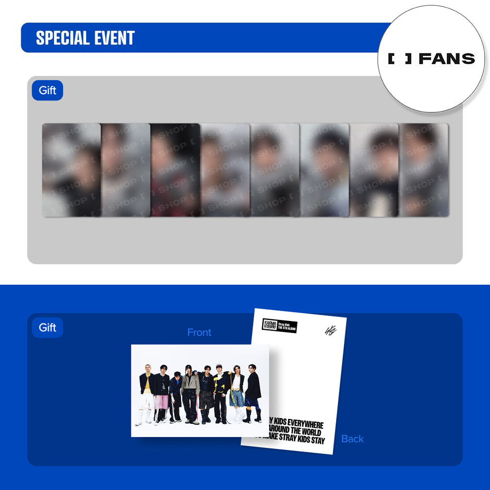 SET] Stray Kids - 4th Album [KARMA] ACCORDION Ver. / GIFT - Baro7