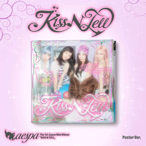 aespa - 1st Japan Mini Album [KISS N TELL] Poster Ver. - Baro7 Best Kpop Store