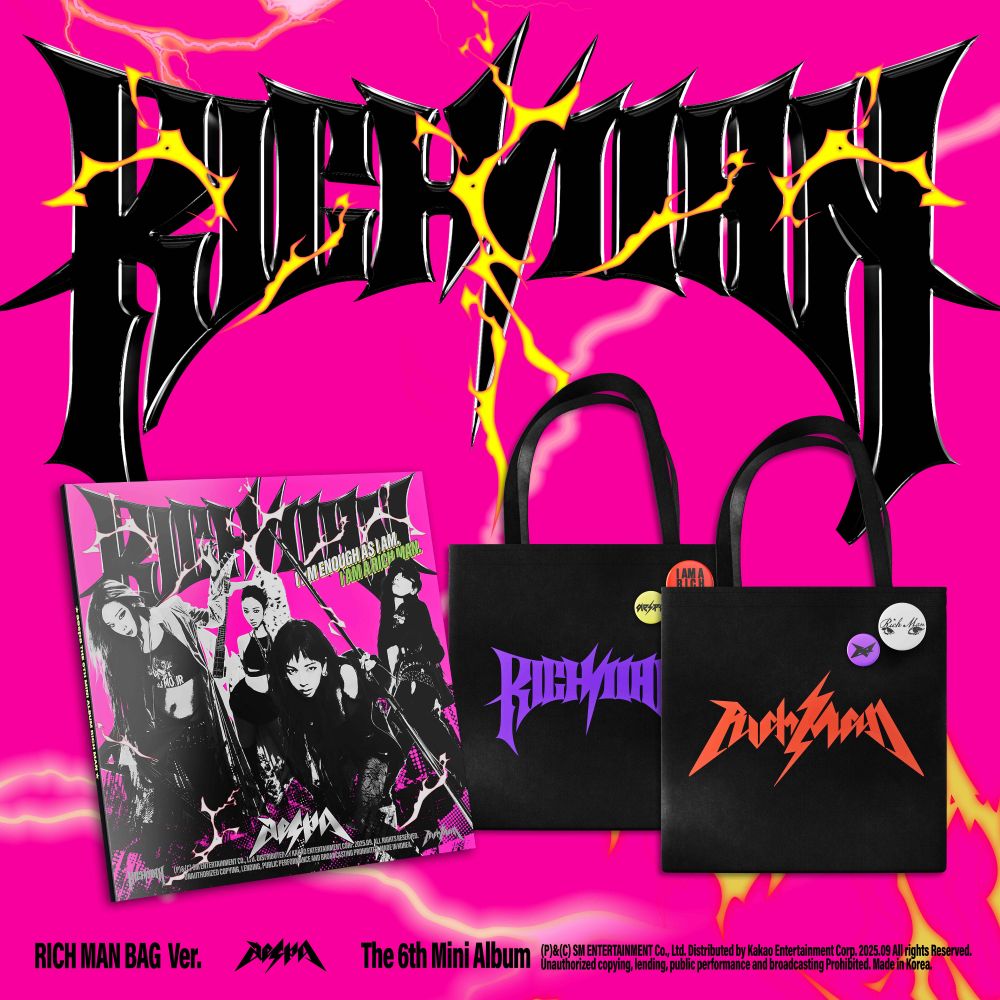 SET] aespa - 6th Mini Album [Rich Man] RICH MAN BAG Ver. - Baro7