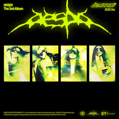 [SET] aespa - 2nd Album [LEMONADE] ACID Ver. / GIFT