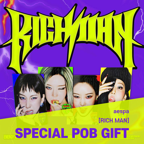 [SET] aespa - 6th Mini Album [Rich Man] ENERGY Ver. / GIFT