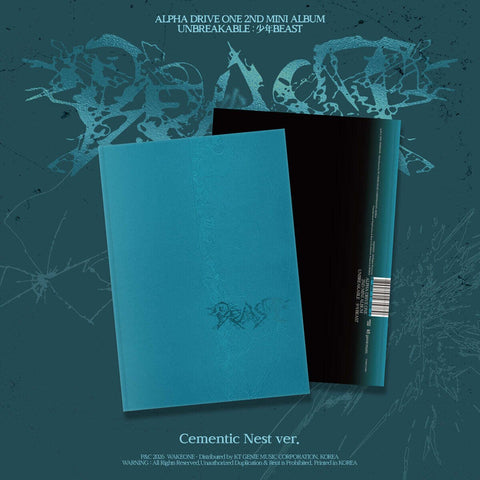 ALPHA DRIVE ONE - 2nd Mini Album [UNBREAKABLE : 少年BEAST] Cementic Nest Ver. / GIFT - Baro7 Best Kpop Store