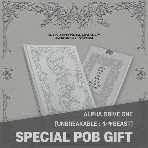 ALPHA DRIVE ONE - 2nd Mini Album [UNBREAKABLE : 少年BEAST] Fragile Beast Ver. / GIFT - Baro7 Best Kpop Store
