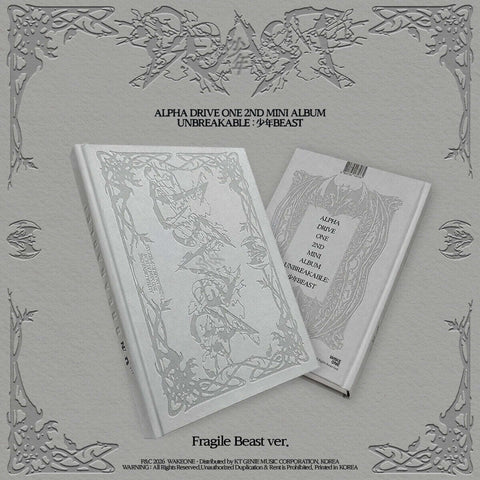 ALPHA DRIVE ONE - 2nd Mini Album [UNBREAKABLE : 少年BEAST] Fragile Beast Ver. / GIFT - Baro7 Best Kpop Store