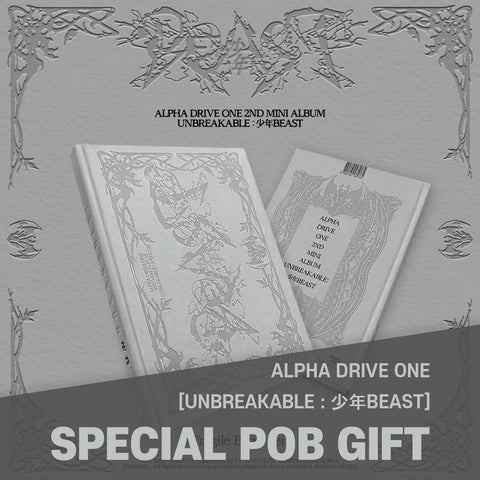 ALPHA DRIVE ONE - 2nd Mini Album [UNBREAKABLE : 少年BEAST] Fragile Beast Ver. / GIFT - Baro7 Best Kpop Store