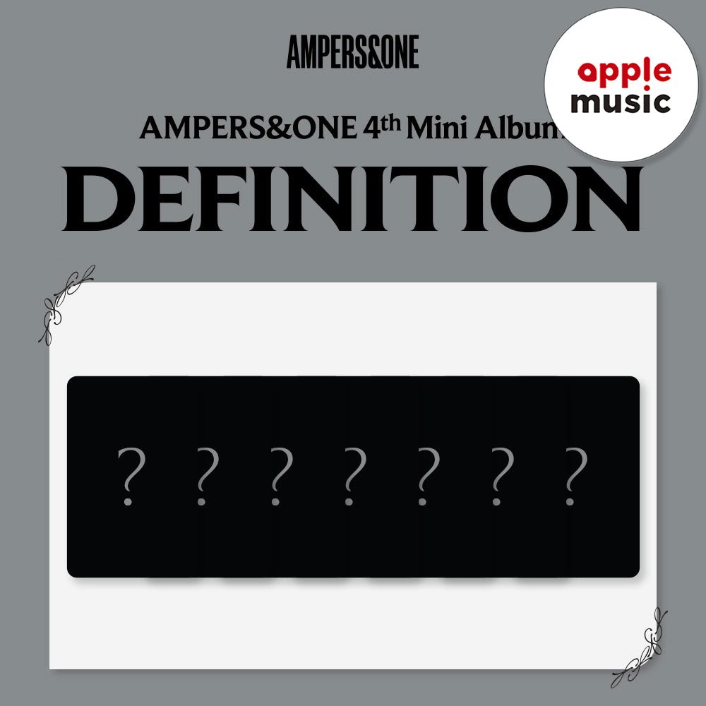 SET] AMPERS&ONE - 4th Mini Album [DEFINITION] WE Ver. - Baro7 Best