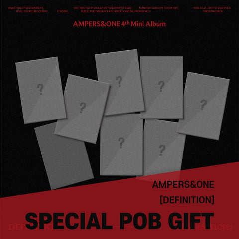 AMPERS&ONE - 4th Mini Album [DEFINITION] WE Ver. / GIFT - Baro7 Best Kpop Store
