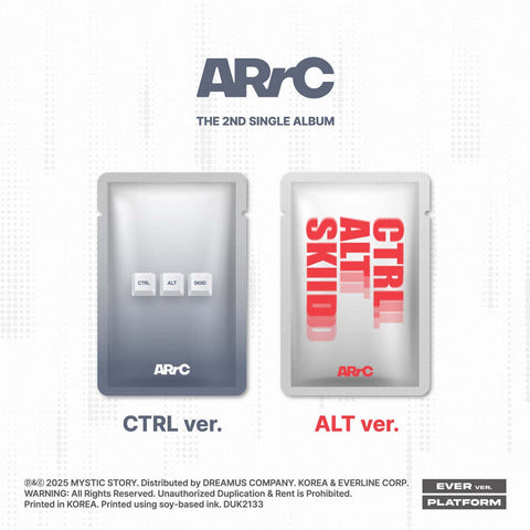 ARrC - 2nd Single Album [CTRL+ALT+SKIID] EVER Ver. - Baro7 Best Kpop Store