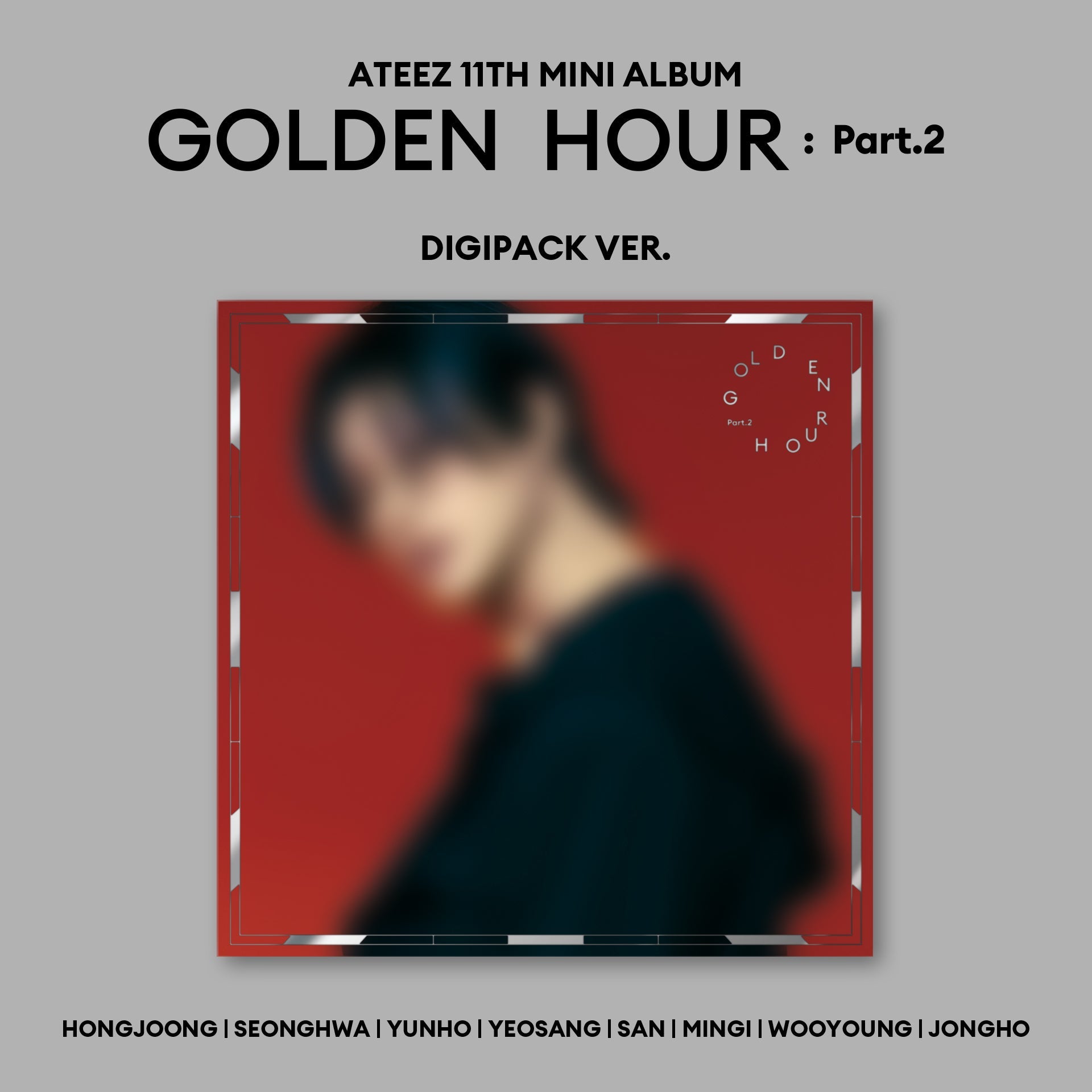ATEEZ - 11th Mini Album [GOLDEN HOUR : Part.2] Digipack Ver