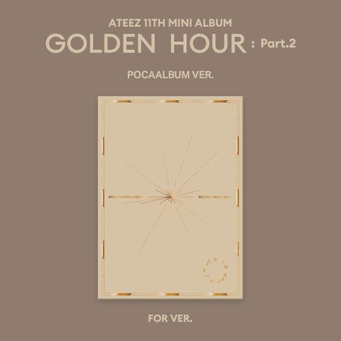 ATEEZ - 11th Mini Album [GOLDEN HOUR Part.2] POCAALBUM Ver. - Baro7 Best Kpop Store