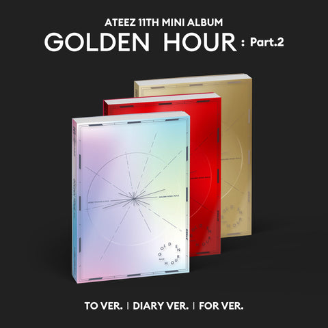 ATEEZ - 11th Mini Album [GOLDEN HOUR : Part.2] Standard Ver. - Baro7 Best Kpop Store