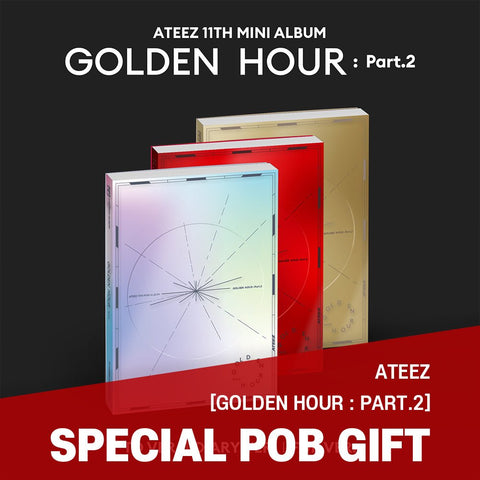 ATEEZ - 11th Mini Album [GOLDEN HOUR : Part.2] Standard Ver. / GIFT - Baro7 Best Kpop Store