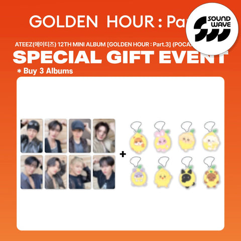 ATEEZ - [GOLDEN HOUR : Part.3] POCAALBUM Ver. / GIFT - Baro7 Best Kpop Store