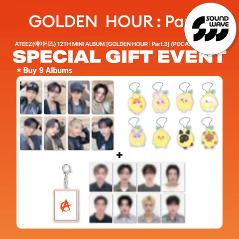 ATEEZ - [GOLDEN HOUR : Part.3] POCAALBUM Ver. / GIFT - Baro7 Best Kpop Store