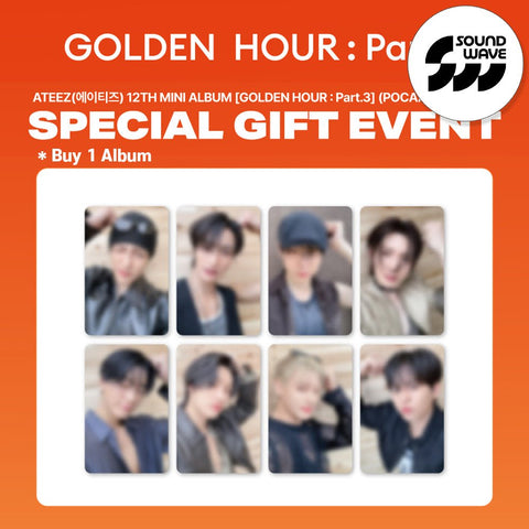 ATEEZ - [GOLDEN HOUR : Part.3] POCAALBUM Ver. / GIFT - Baro7 Best Kpop Store