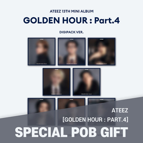 ATEEZ - [GOLDEN HOUR : Part.4] DIGIPACK Ver. / GIFT - Baro7 Best Kpop Store
