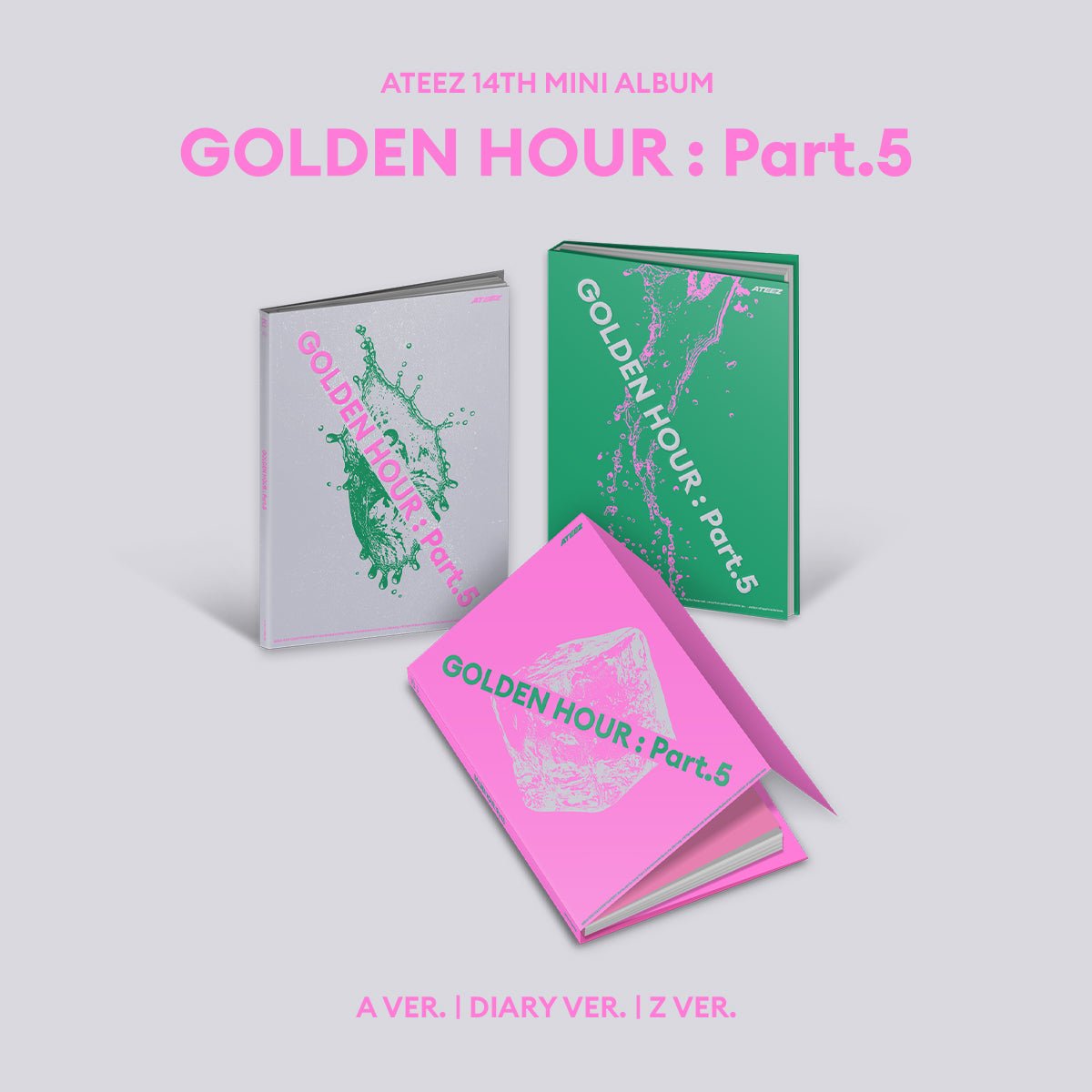 SET] ATEEZ - [GOLDEN HOUR : Part.5] / GIFT - Baro7 Best Kpop Store