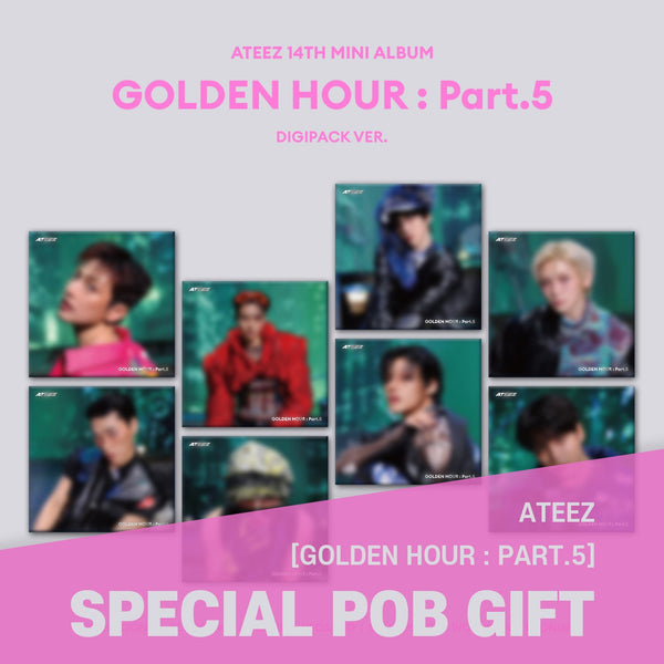 SET] ATEEZ - [GOLDEN HOUR : Part.5] DIGIPACK Ver. / GIFT - Baro7