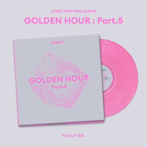 ATEEZ - [GOLDEN HOUR Part.5] Pink LP Ver. - Baro7 Best Kpop Store