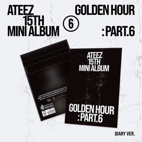 ATEEZ - [GOLDEN HOUR : Part.6] POCAALBUM (DIARY Ver.) - Baro7 Best Kpop Store