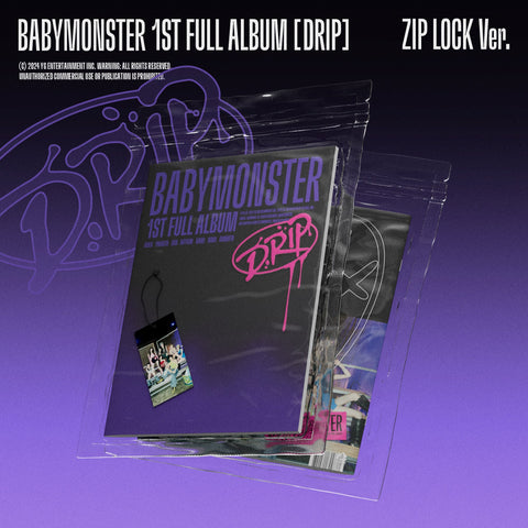 BABYMONSTER - 1st Full Album [DRIP] ZIP LOCK Ver. - Baro7 Best Kpop Store